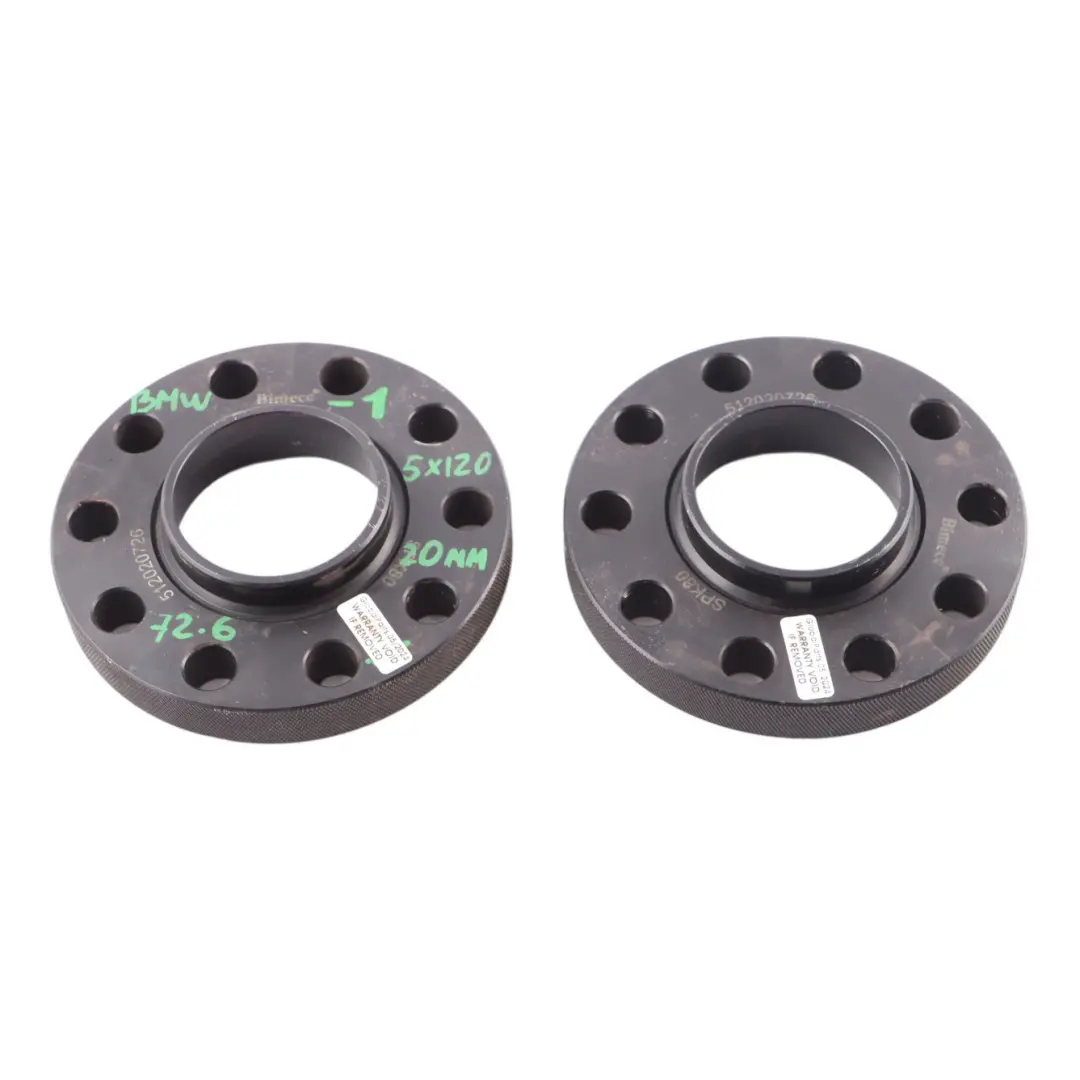  Bimecc Alloy Wheel Spacers Hubcentric Shims BMW 5x120 72.6mm 20mm Pair - SKU Bimecc BMW Spacers-1 - Part number Bimecc BMW Spacers-1