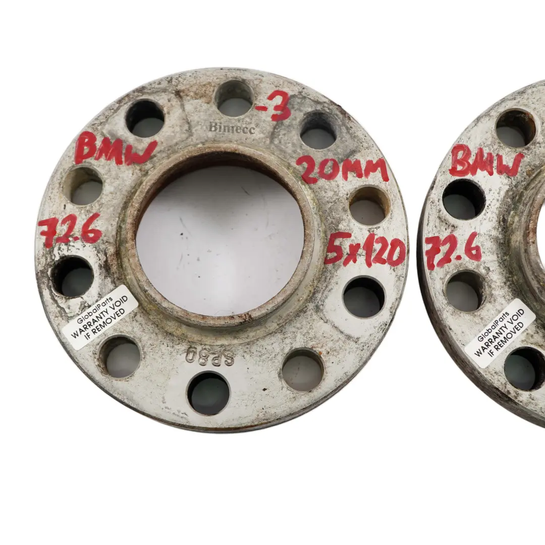  Bimecc BMW Dystanse Podkładki 5x120 72.6mm 20mm - SKU Bimecc BMW Spacers-3 - Numer Części Bimecc BMW Spacers
