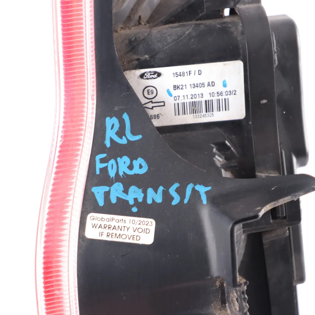 MK8 Tail Light Rear Left N/S Lamp Side Panel to Ford Transit Custom with Part number BK2113405AD Ford Transit Custom MK8 Tail Light Rear Left N/S Lamp Side Panel - SKU BK2113405AD - Part number BK2113405AD