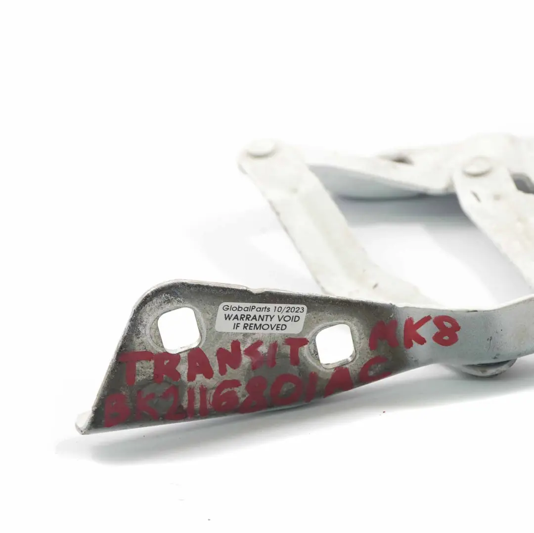 Mk8 Hood Bonnet Hinge Front Left N/S to Ford Transit Custom with Part number BK2116801AC Ford Transit Custom Mk8 Hood Bonnet Hinge Front Left N/S - SKU BK2116801AC - Part number BK2116801AC