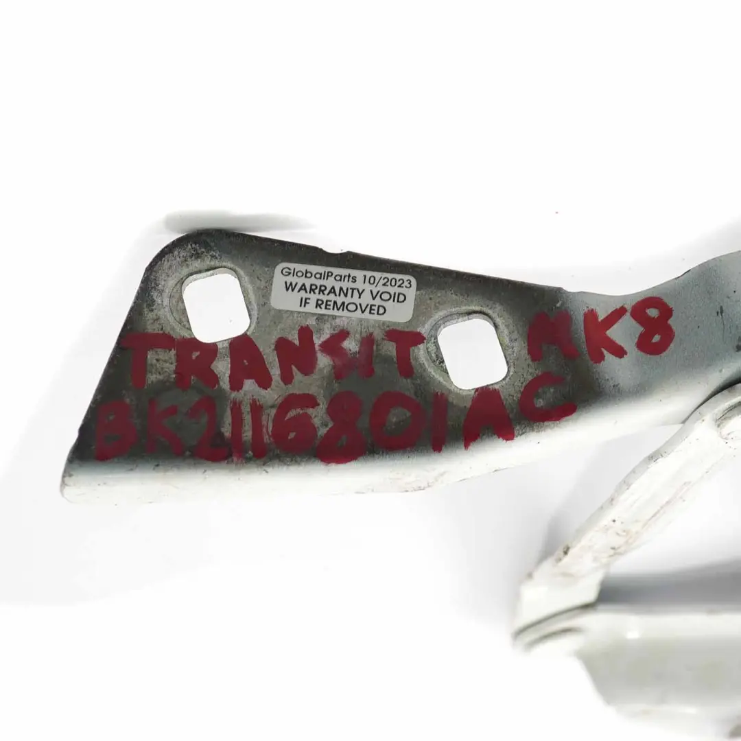 Mk8 Hood Bonnet Hinge Front Left N/S to Ford Transit Custom with Part number BK2116801AC Ford Transit Custom Mk8 Hood Bonnet Hinge Front Left N/S - SKU BK2116801AC - Part number BK2116801AC