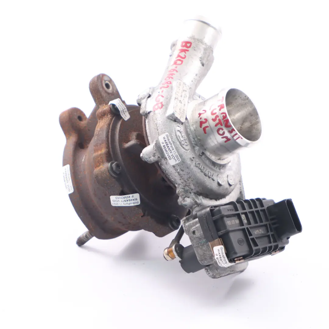 Turbocharger Turbo Charger to Ford Transit Custom 2.2 TDCi Diesel with Part number BK2Q6K682GB Ford Transit Custom 2.2 TDCi Diesel Turbocharger Turbo Charger - SKU BK2Q6K682GB - Part number BK2Q6K682GB