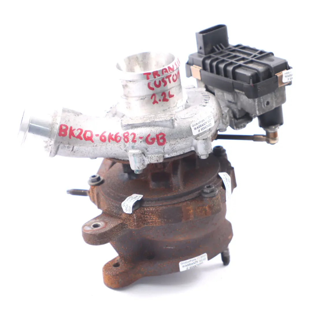 Turbocompressore Caricabatterie per Ford Transit Custom 2.2 TDCi Diesel con numero di parte BK2Q6K682GB Ford Transit Custom 2.2 TDCi Diesel Turbocompressore Caricabatterie - SKU BK2Q6K682GB - Numero di parte BK2Q6K682GB