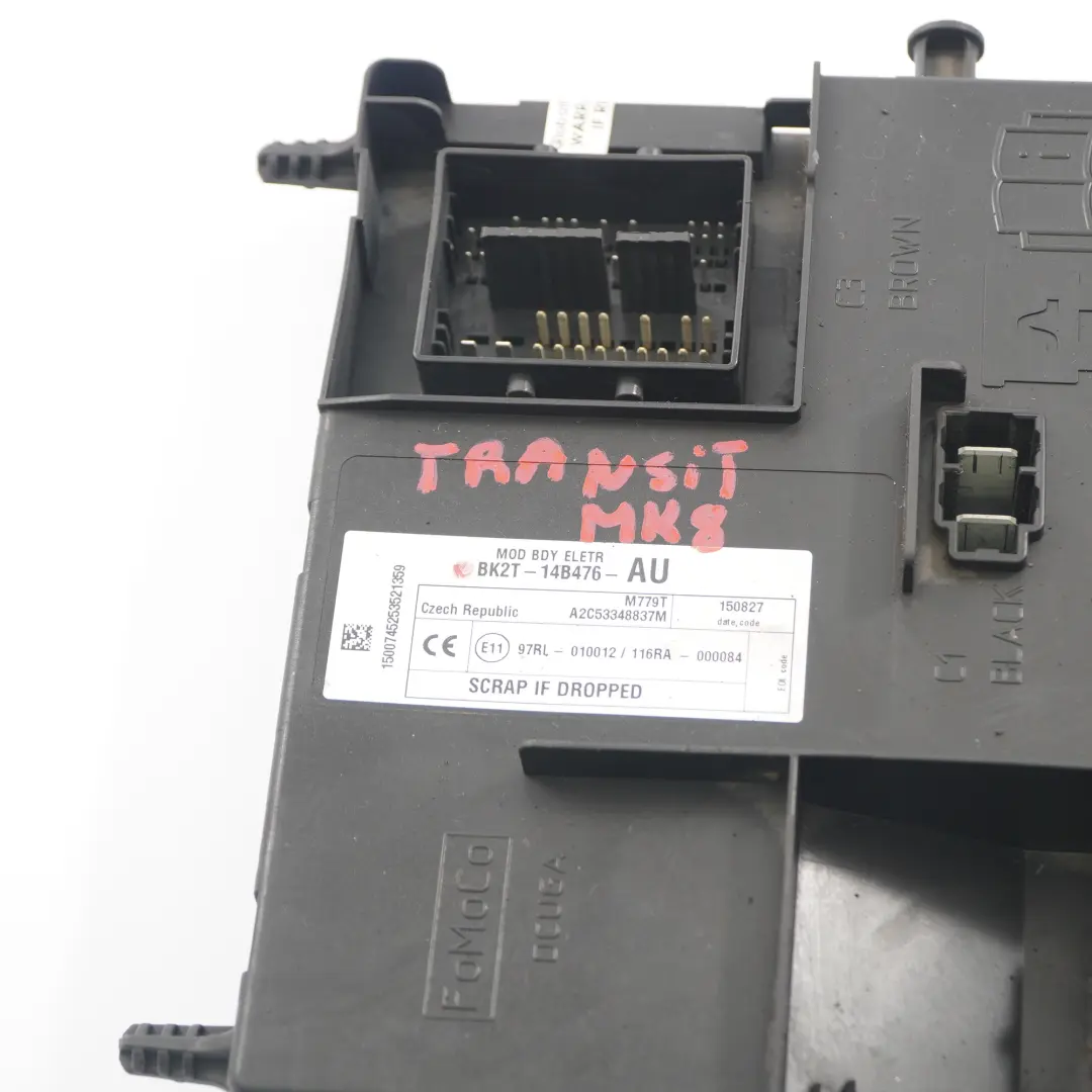 MK8 Moduł Sterownik Skrzynka BCM ECU do Ford Transit Custom o numerze BK2T14B476AU Ford Transit Custom MK8 Moduł Sterownik Skrzynka BCM ECU - SKU BK2T14B476AU - Numer Części BK2T14B476AU