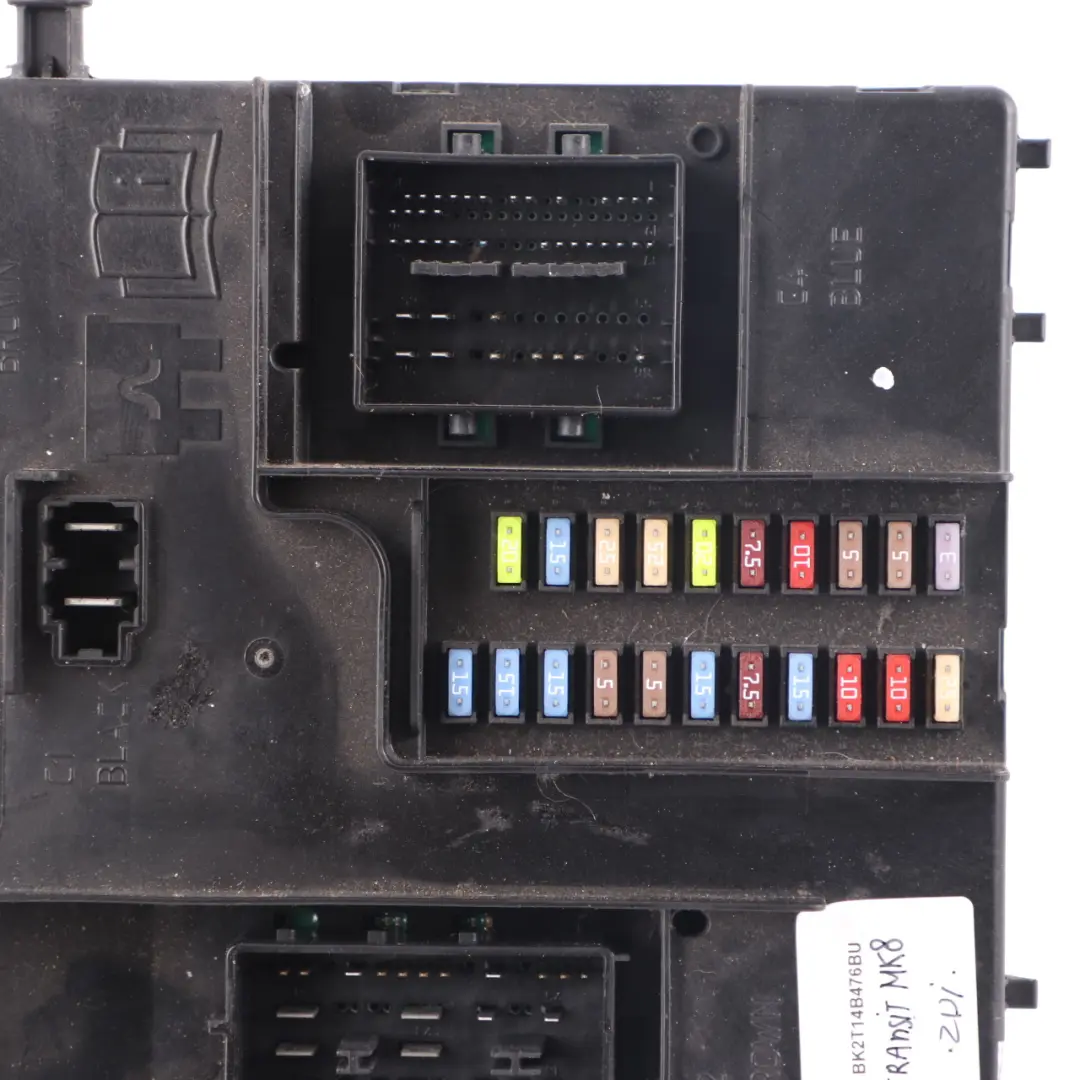 Ford Transit MK8 Fuse Box Relay Body Control Comfort Module BCM - SKU BK2T14B476BU - Part number BK2T14B476BU