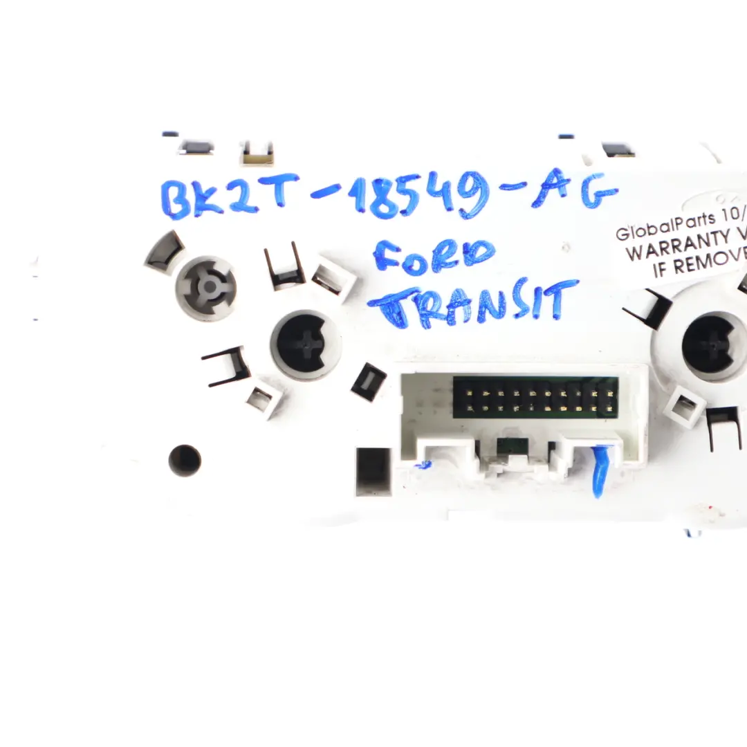 MK8 Panel control climatizador Interruptor aire para Ford Transit Custom con número de pieza BK2T18549AG Ford Transit Custom MK8 Panel control climatizador Interruptor aire - SKU BK2T18549AG - Número de pieza BK2T18549AG