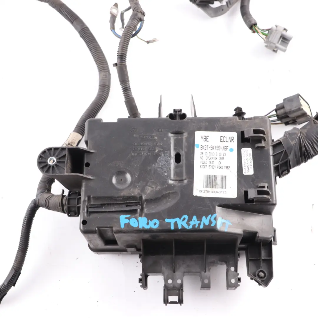 Fuse Box Under Bonnet Wiring Loom Harness to Ford Transit Custom with Part number BK2T9K499ABF Ford Transit Custom Fuse Box Under Bonnet Wiring Loom Harness - SKU BK2T9K499ABF - Part number BK2T9K499ABF