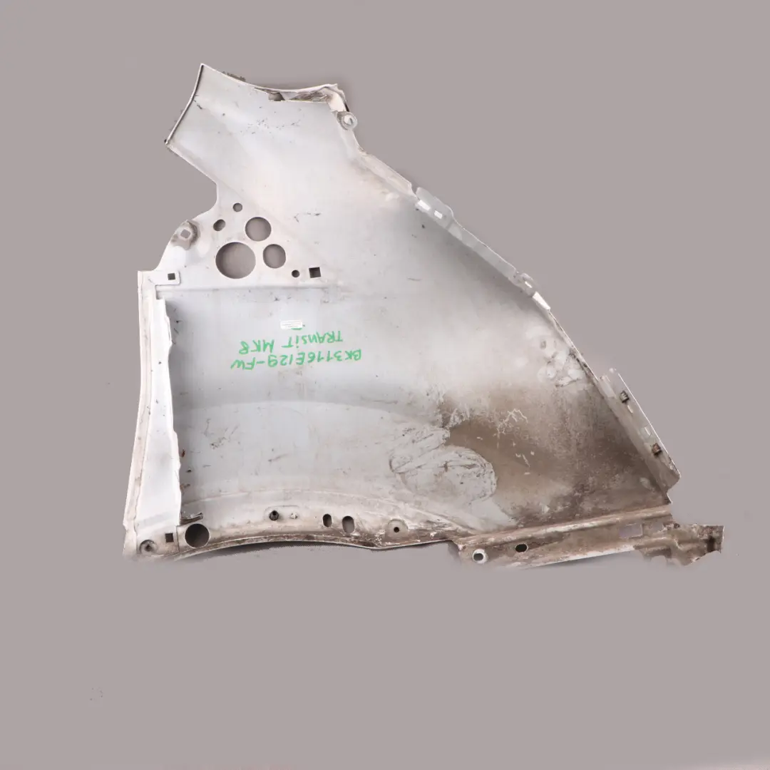Mk8 Side Panel Front Left N/S Wing Fender Frozen White to Ford Transit with Part number BK3116E129 Ford Transit Mk8 Side Panel Front Left N/S Wing Fender Frozen White - SKU BK3116E129-FW - Part number BK3116E129