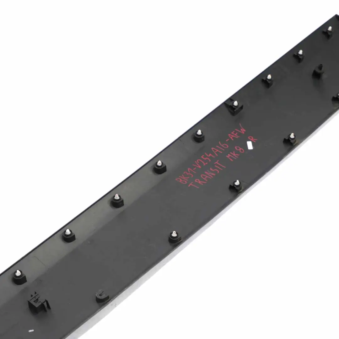 MK8 Sliding Door Cover Moulding Right O/S Trim Panel to Ford Transit with Part number BK31V254A16AFW Ford Transit MK8 Sliding Door Cover Moulding Right O/S Trim Panel - SKU BK31V254A16AFW - Part number BK31V254A16AFW