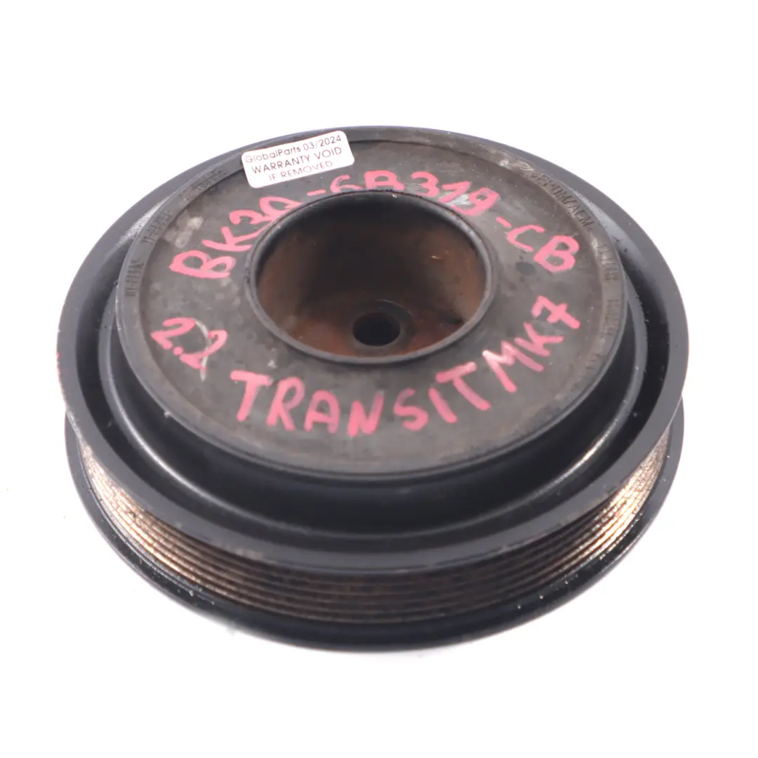 Amortiguador Vibraciones Polea Cigüeñal Diésel para Ford Transit Mk7 con número de pieza BK3Q-6B319-CB Ford Transit Mk7 Amortiguador Vibraciones Polea Cigüeñal Diésel - SKU BK3Q-6B319-CB - Número de pieza BK3Q-6B319-CB