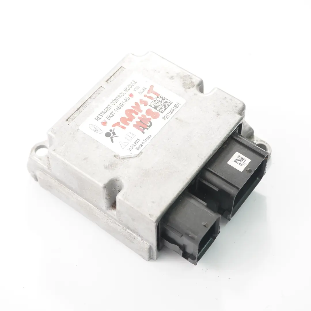 Ford Transit Mk8 Airbag Module ECU Control Unit Air Bag - SKU BK3T-14B321-AD - Part number BK3T-14B321-AD