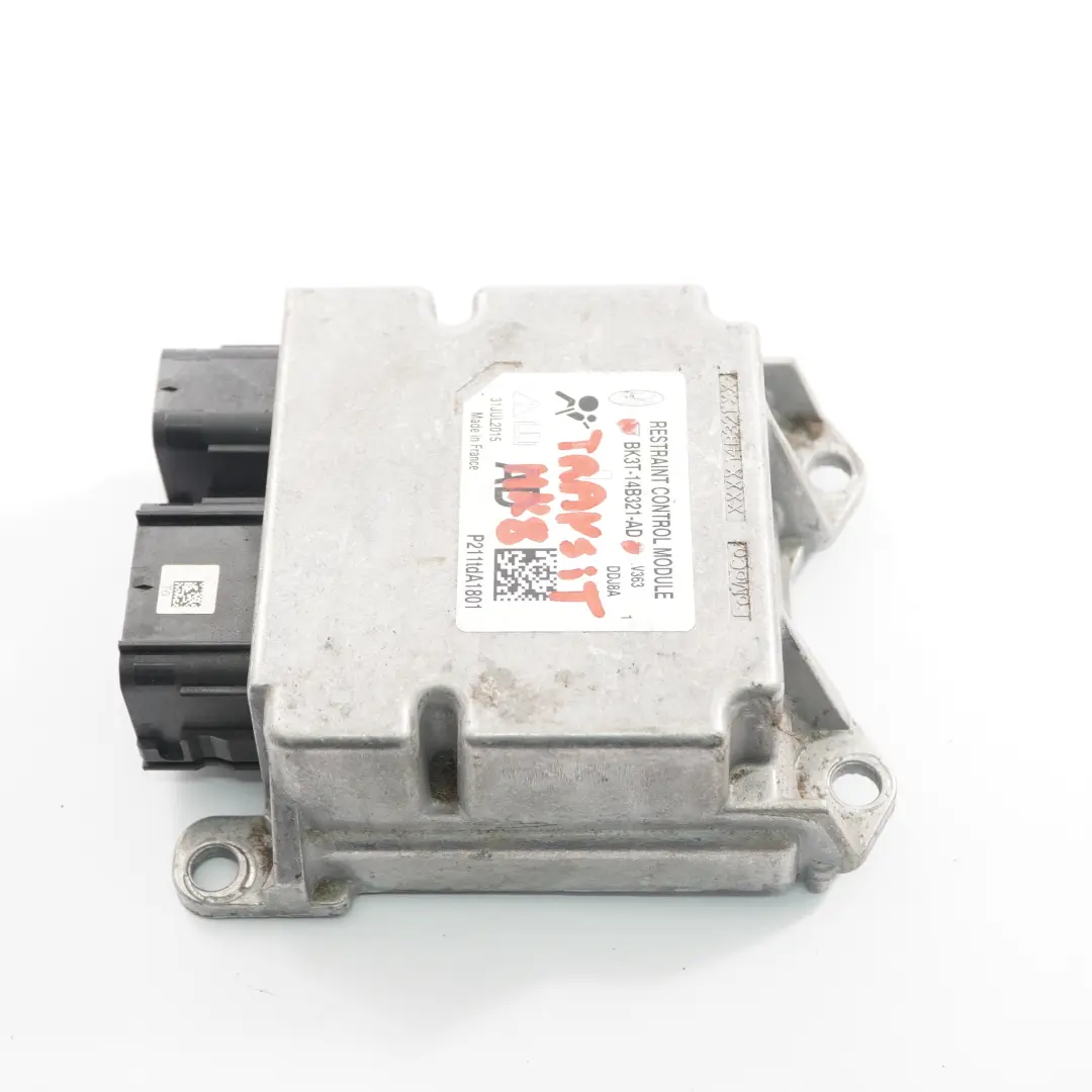 Mk8 Airbag Module ECU Control Unit Air Bag to Ford Transit with Part number BK3T-14B321-AD Ford Transit Mk8 Airbag Module ECU Control Unit Air Bag - SKU BK3T-14B321-AD - Part number BK3T-14B321-AD