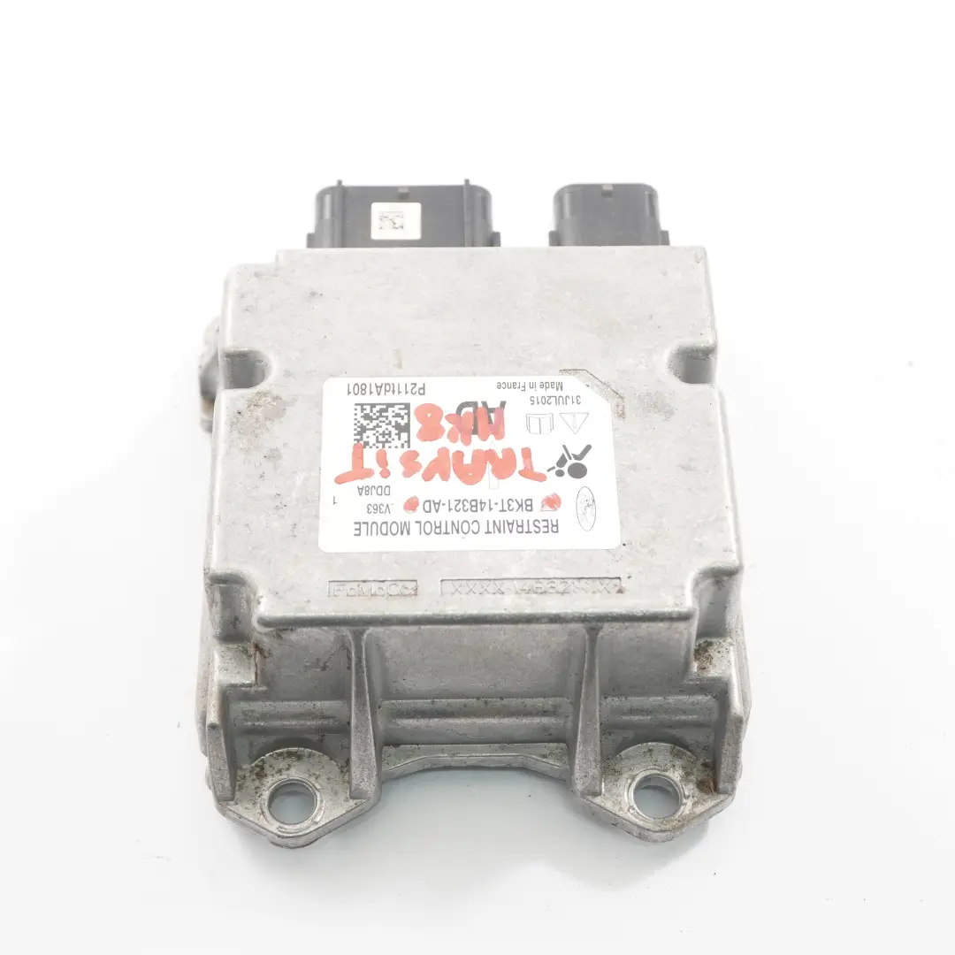 Ford Transit Mk8 Airbag Module ECU Control Unit Air Bag - SKU BK3T-14B321-AD - Part number BK3T-14B321-AD