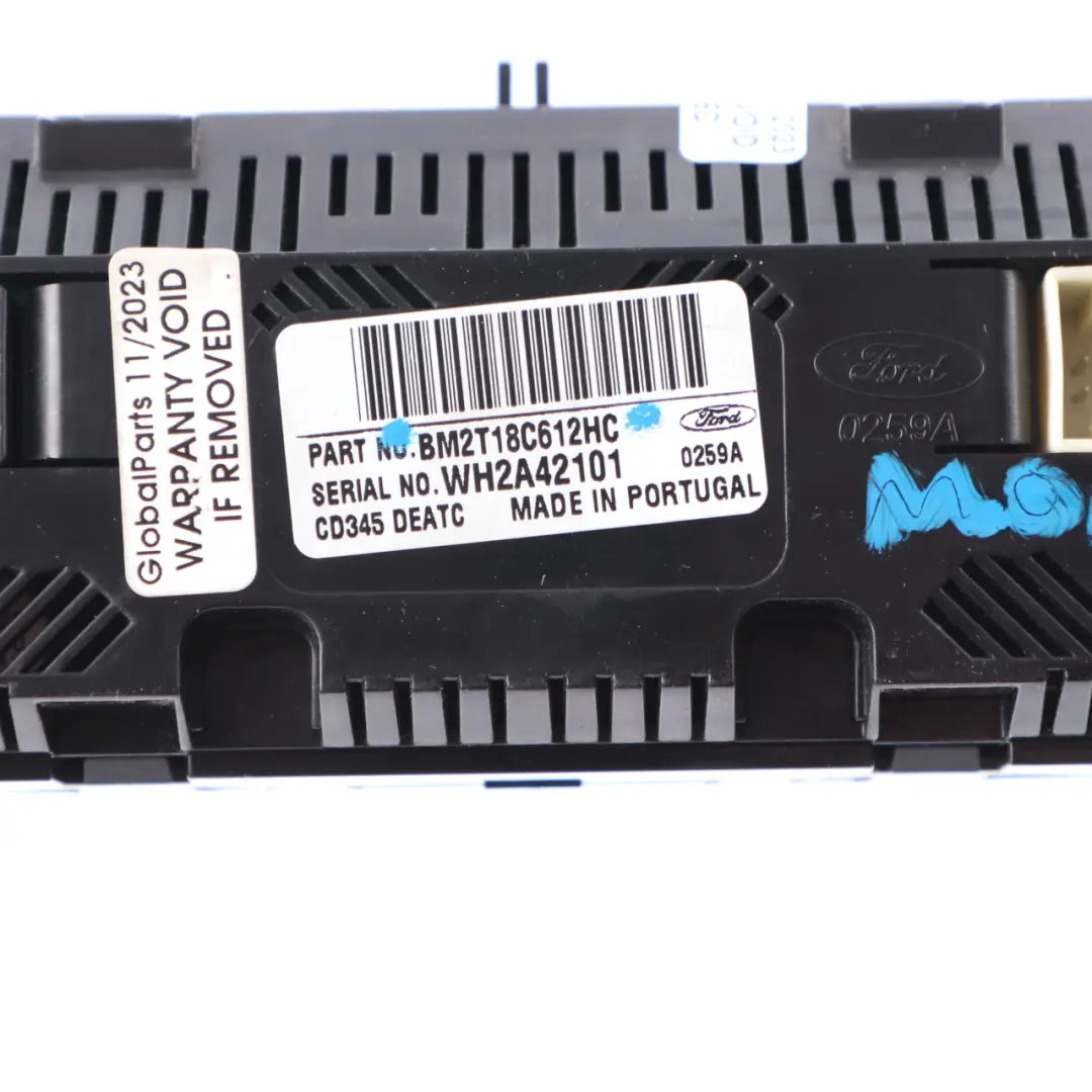 Ford Mondeo MK4 Air Conditioning A/C Switch Panel Control Unit BM2T-18C612-HC - SKU BM2T18C612HC - Part number BM2T18C612HC