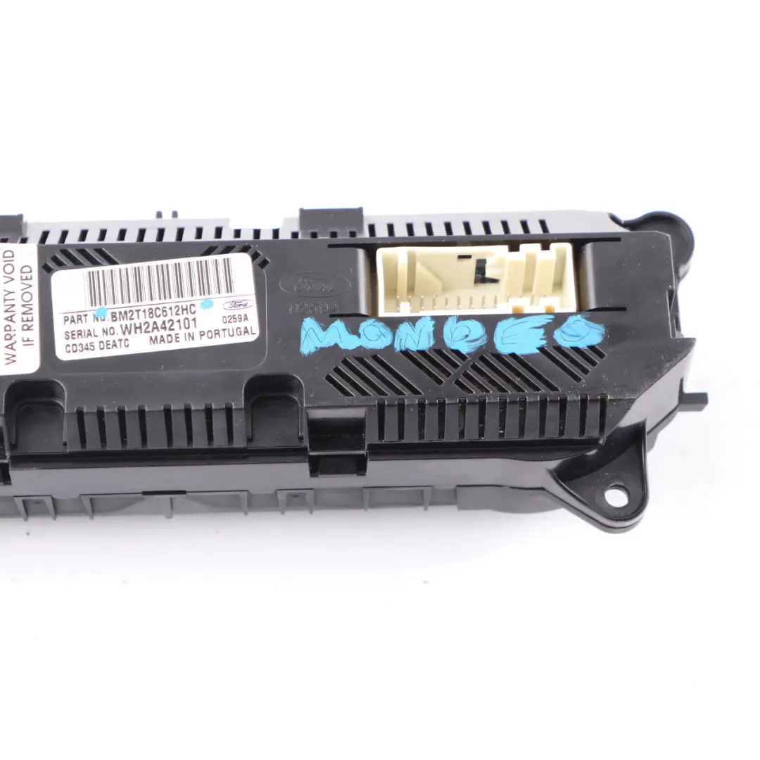 Ford Mondeo MK4 Air Conditioning A/C Switch Panel Control Unit BM2T-18C612-HC - SKU BM2T18C612HC - Part number BM2T18C612HC