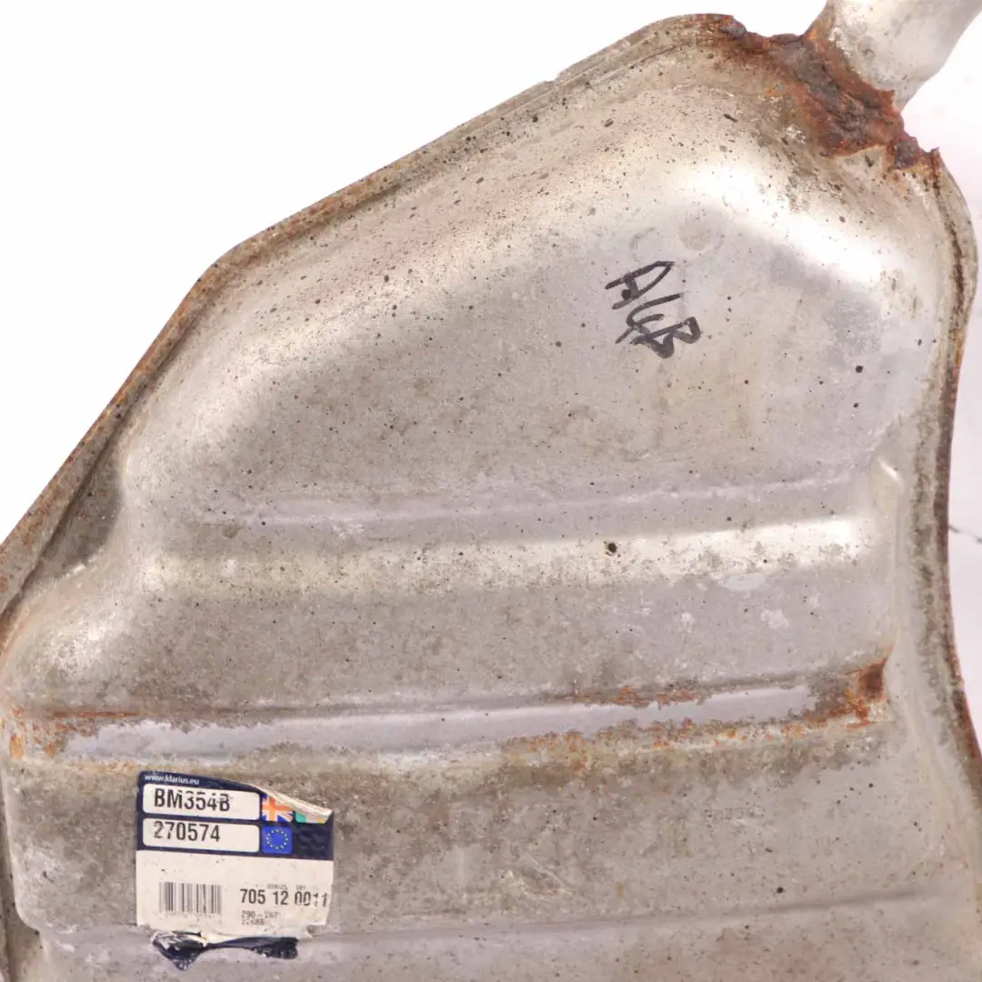 Exhaust Silencer Klarius Muffler Back Box Pipe Single Tip W10 to Mini R50 Rear with Part number BM354B Mini R50 Rear Exhaust Silencer Klarius Muffler Back Box Pipe Single Tip W10 - SKU BM354B - Part number BM354B