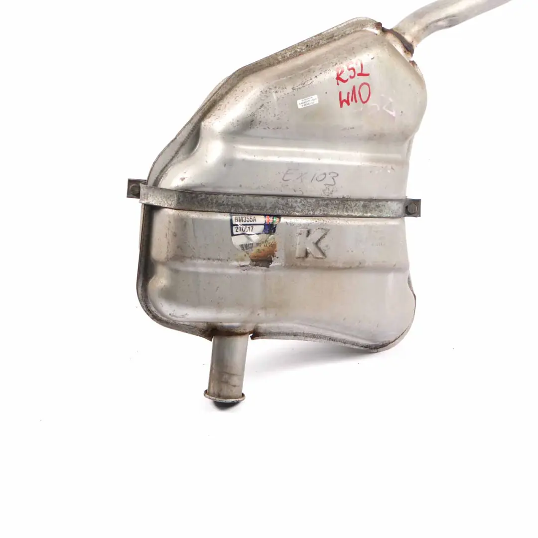 Exhaust Silencer Klarius Muffler Back Box Pipe Single Tip W10 to Mini R52 Rear with Part number BM355A Mini R52 Rear Exhaust Silencer Klarius Muffler Back Box Pipe Single Tip W10 - SKU BM355A - Part number BM355A
