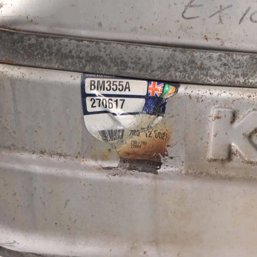 Exhaust Silencer Klarius Muffler Back Box Pipe Single Tip W10 to Mini R52 Rear with Part number BM355A Mini R52 Rear Exhaust Silencer Klarius Muffler Back Box Pipe Single Tip W10 - SKU BM355A - Part number BM355A