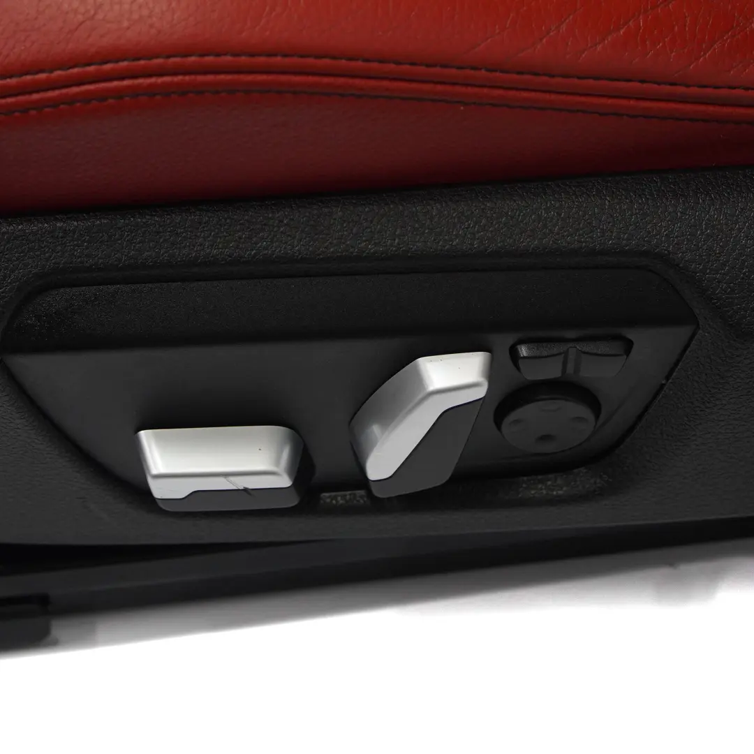 Leather Seats BMW F32 Heated Dakota Red Black Interior Front Left Right N/O/S to with Part number 7392472 Leather Seats BMW F32 Heated Dakota Red Black Interior Front Left Right N/O/S - SKU RHD-BMW-F32-FRONT-SEATS-DAKOTA-RED-LCL5 - Part number 7392472