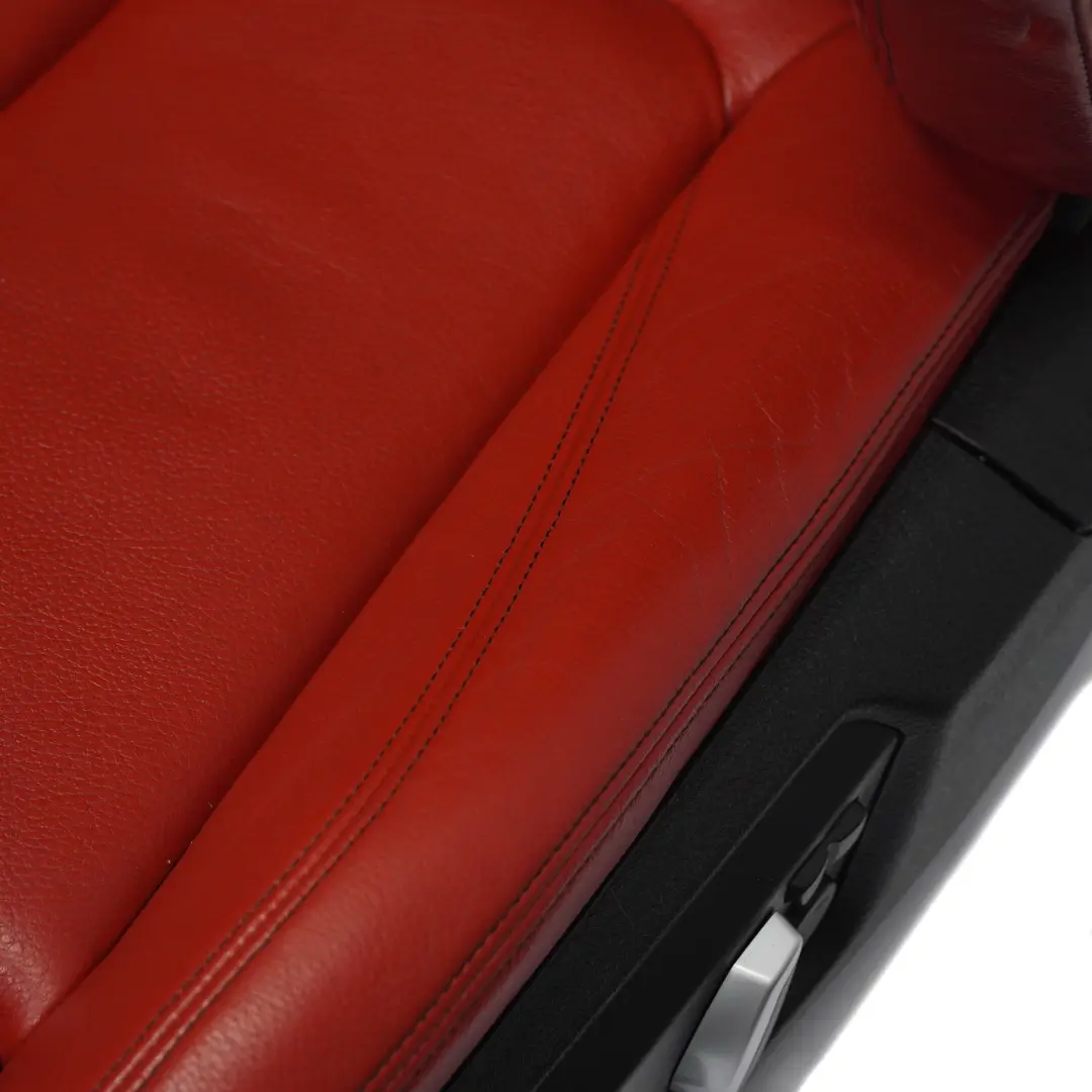Leather Seats BMW F32 Heated Dakota Red Black Interior Front Left Right N/O/S to with Part number 7392472 Leather Seats BMW F32 Heated Dakota Red Black Interior Front Left Right N/O/S - SKU RHD-BMW-F32-FRONT-SEATS-DAKOTA-RED-LCL5 - Part number 7392472