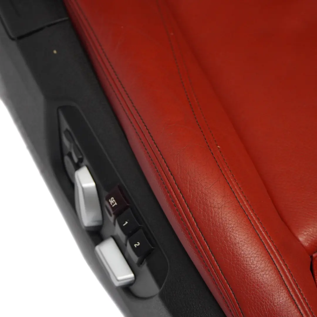 Leather Seats BMW F32 Heated Dakota Red Black Interior Front Left Right N/O/S to with Part number 7392472 Leather Seats BMW F32 Heated Dakota Red Black Interior Front Left Right N/O/S - SKU RHD-BMW-F32-FRONT-SEATS-DAKOTA-RED-LCL5 - Part number 7392472