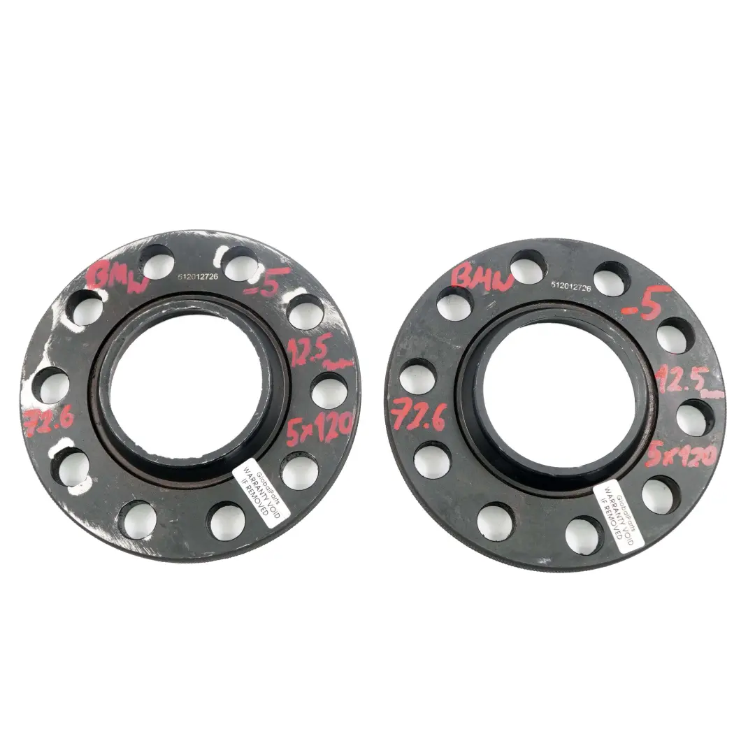BMW Distanziali Dischi Distanziali Set 5x120 72.56mm 12,5mm - SKU BMW Spacer Set 5x120-5 - Numero di parte BMW Spacer Set 5x120