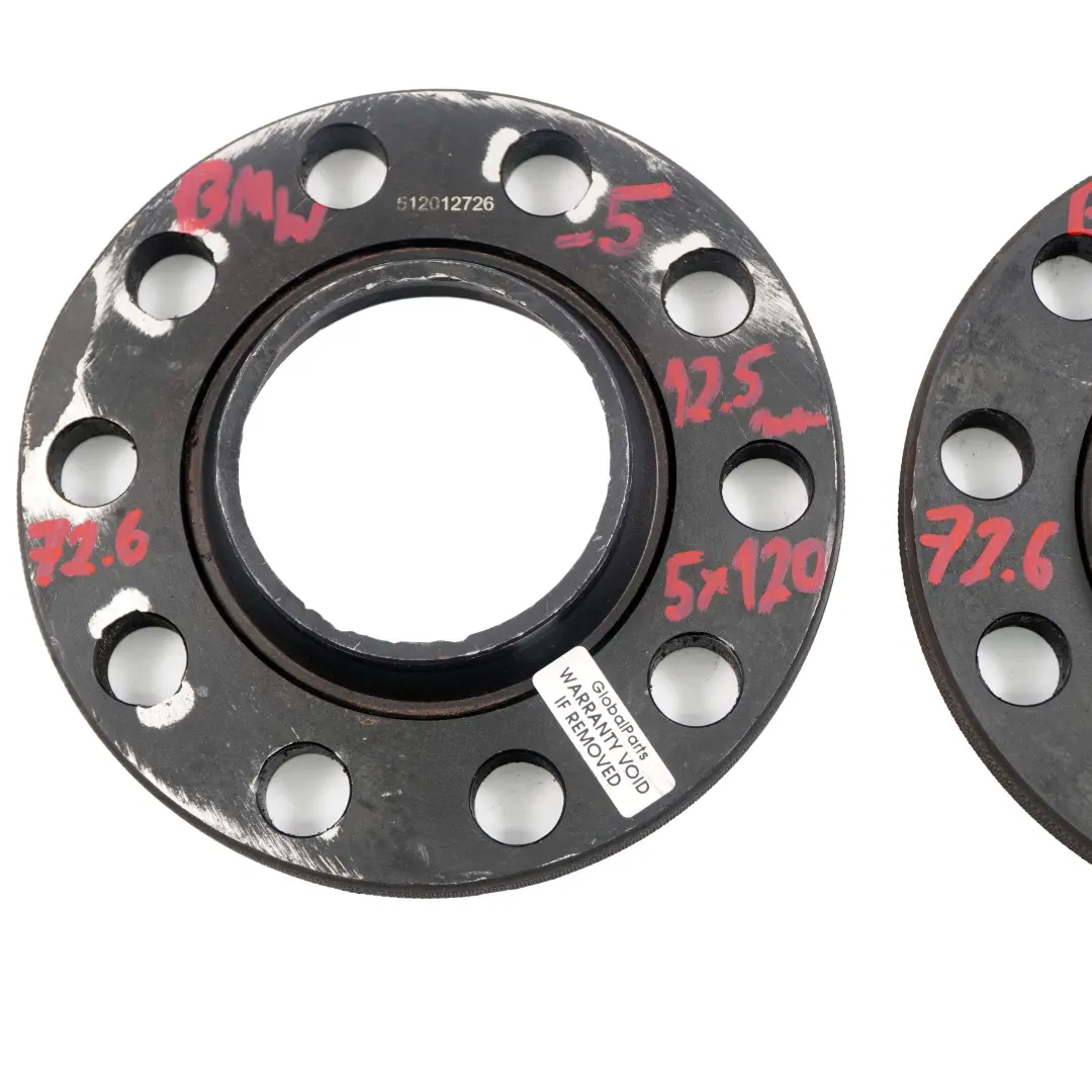 BMW Distanziali Dischi Distanziali Set 5x120 72.56mm 12,5mm - SKU BMW Spacer Set 5x120-5 - Numero di parte BMW Spacer Set 5x120