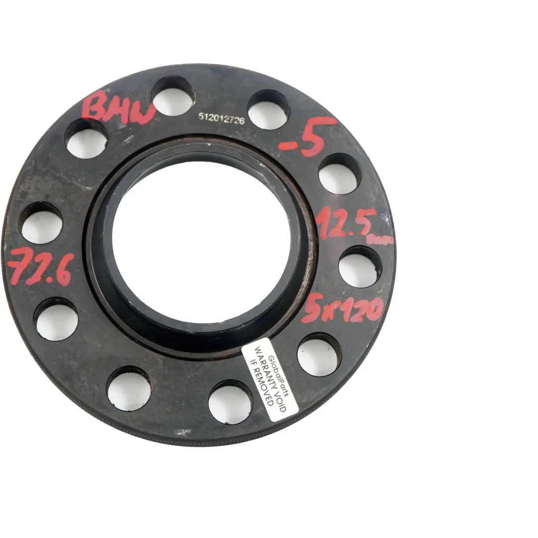 Spurverbreiterung Distanzscheiben Set 5x120 72.56mm 12,5mm für BMW mit Teilenummer BMW Spacer Set 5x120 BMW Spurverbreiterung Distanzscheiben Set 5x120 72.56mm 12,5mm - SKU BMW Spacer Set 5x120-5 - Teilenummer BMW Spacer Set 5x120
