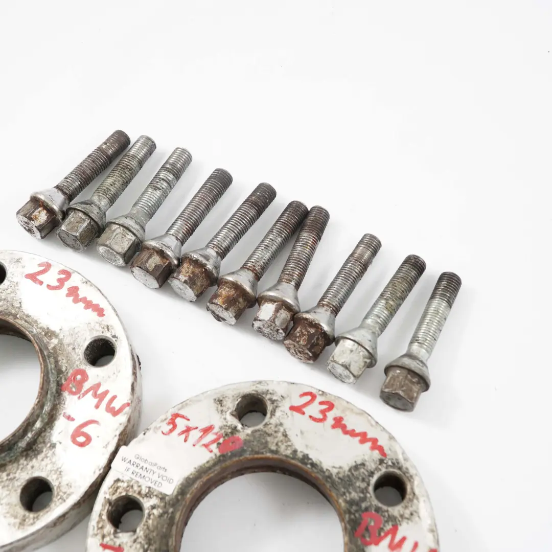 BMW Spurverbreiterung Distanzscheiben Set 5x120 72.56mm 23mm + Schrauben - SKU BMW Spacer Set 5x120-6 - Teilenummer BMW Spacer Set 5x120