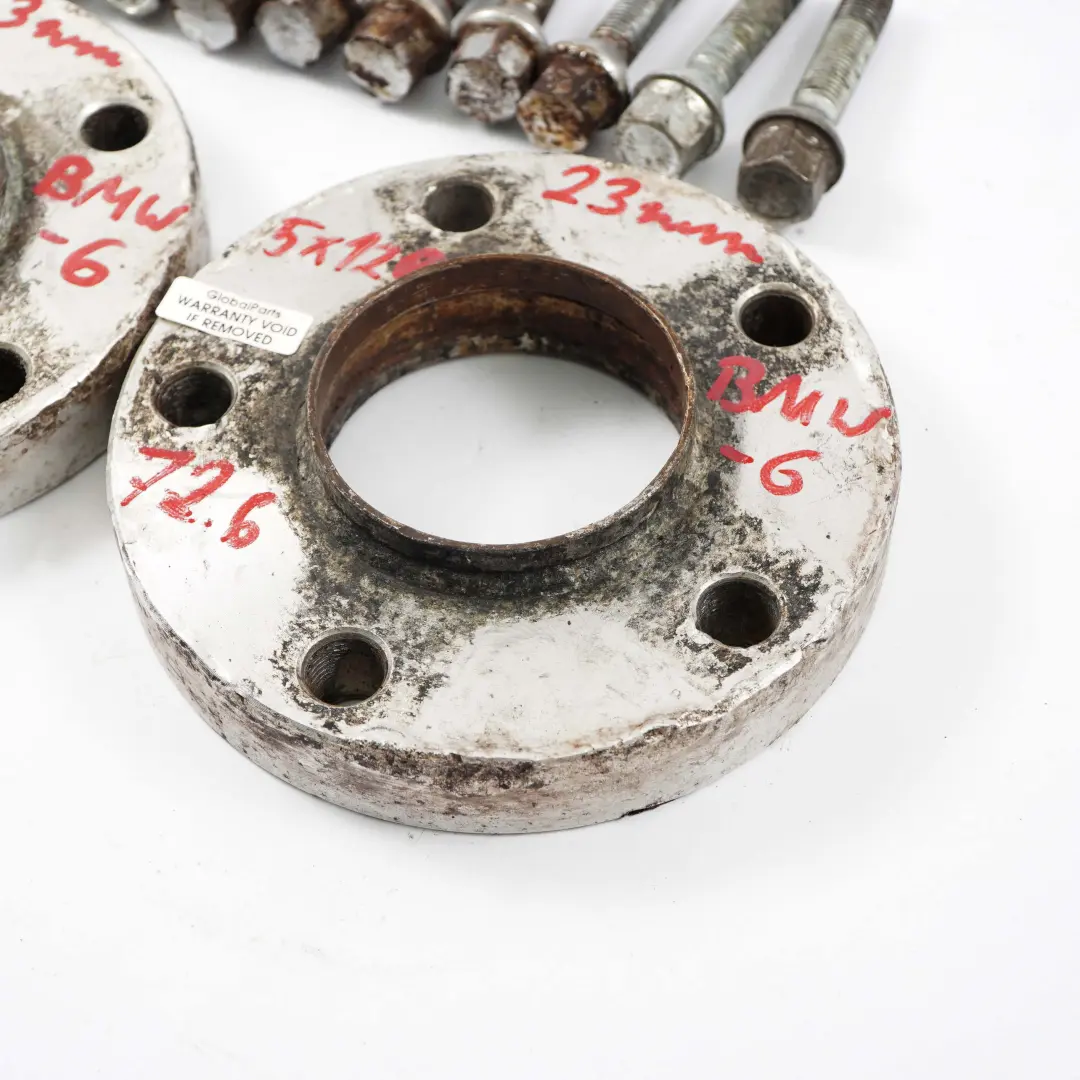 Dystanse Podkładki 5x120 72.56mm 23mm + Śruby do BMW o numerze BMW Spacer Set 5x120 BMW Dystanse Podkładki 5x120 72.56mm 23mm + Śruby - SKU BMW Spacer Set 5x120-6 - Numer Części BMW Spacer Set 5x120
