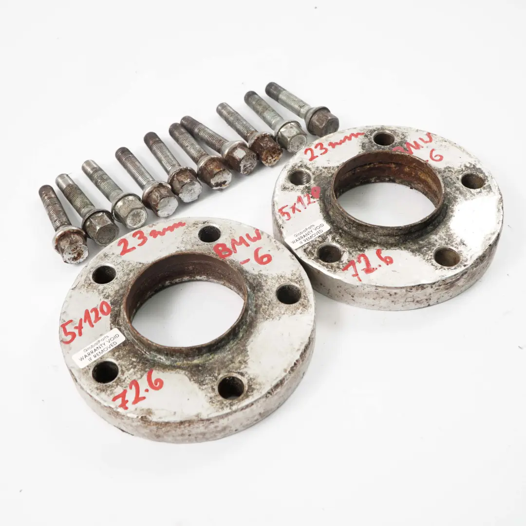  Espaciadores Llantas Aleacion Calas Centricas BMW 5x120 72.56mm 23mm Tornillos - SKU BMW Spacer Set 5x120-6 - Número de pieza BMW Spacer Set 5x120