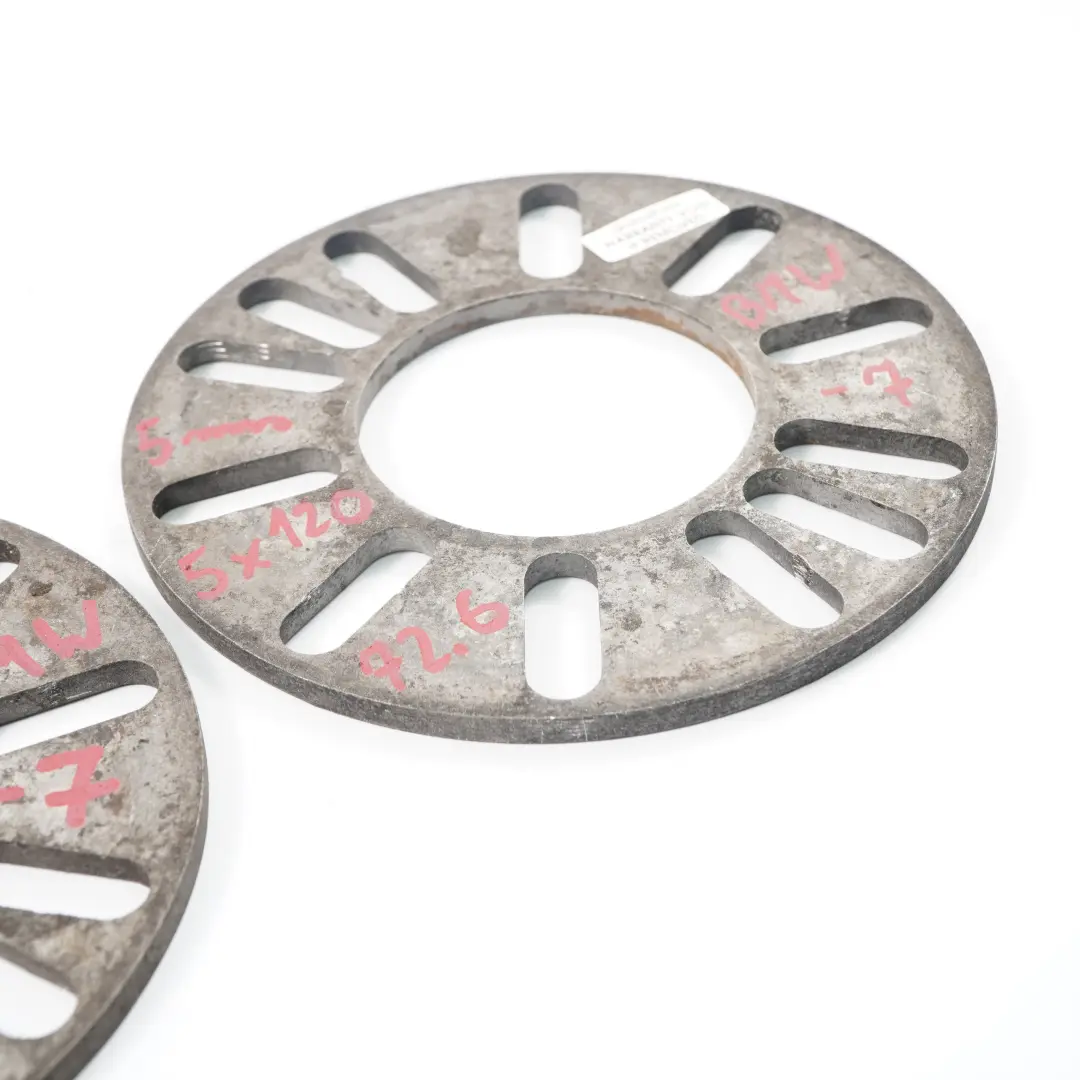 BMW 5x120 72.56mm 5mm - SKU BMW Spacer Set 5x120-7 - Numéro de pièce BMW Spacer Set 5x120