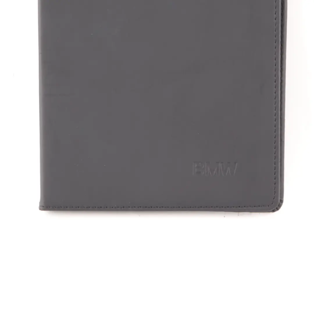 BMW Manuel du propriétaire Livre Étui de pochette Étui Noir - SKU BMW Wallet - Numéro de pièce BMW Wallet