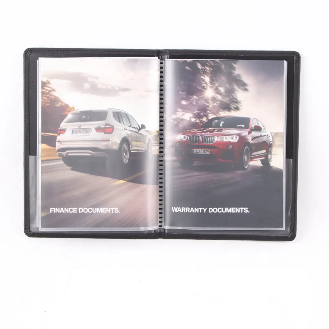 BMW Manuel du propriétaire Livre Étui de pochette Étui Noir - SKU BMW Wallet - Numéro de pièce BMW Wallet