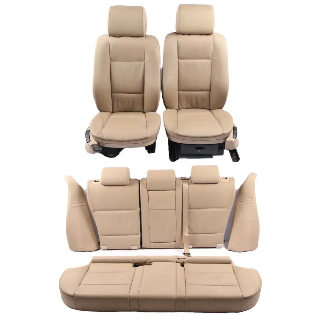  BMWX5E53LeatherSeatsLightBeigeDakotaSetInteriorSeatsFrontRearSeat - SKU BMW X5 E53 Seats - Part number  
