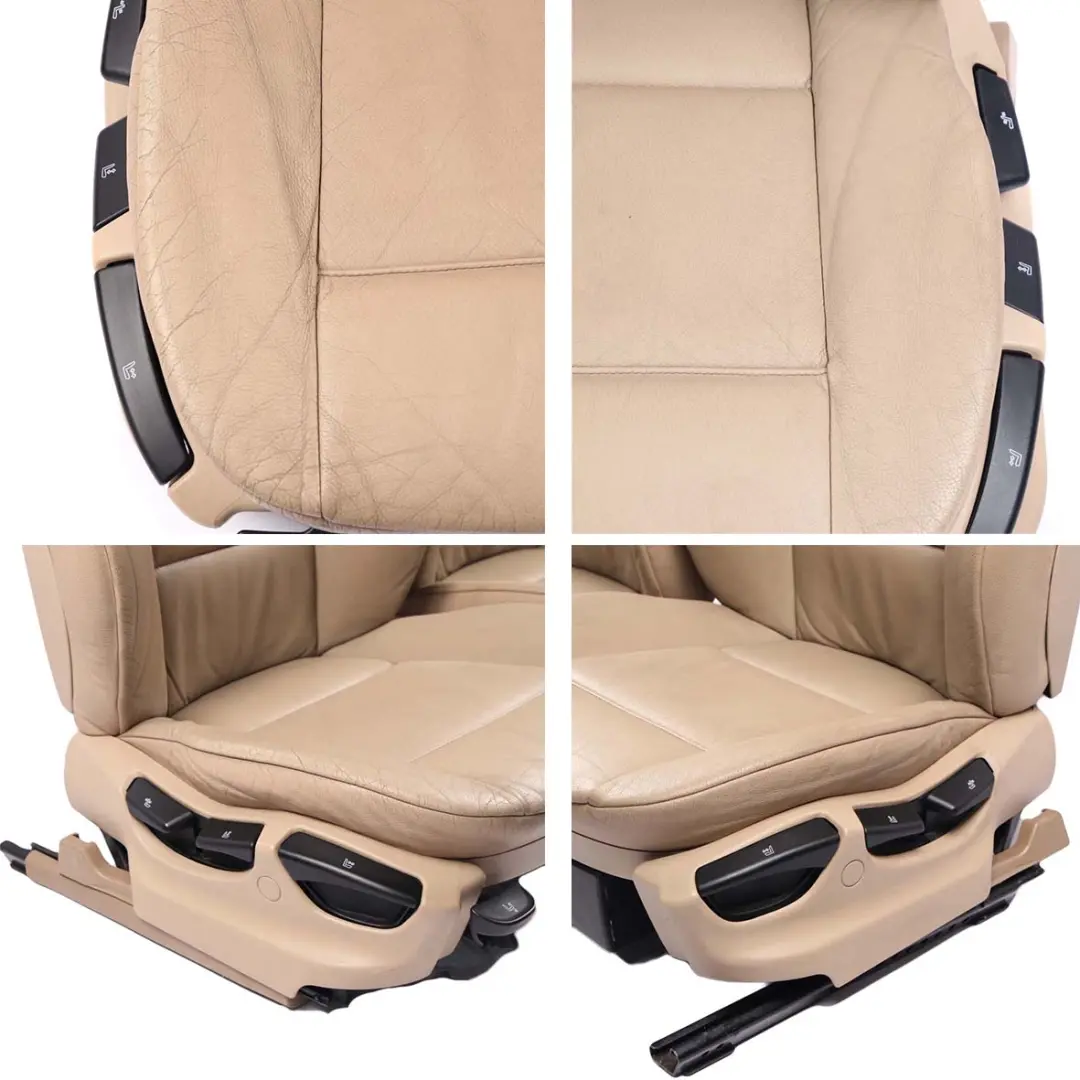  BMWX5E53LeatherSeatsLightBeigeDakotaSetInteriorSeatsFrontRearSeat - SKU BMW X5 E53 Seats - Part number  