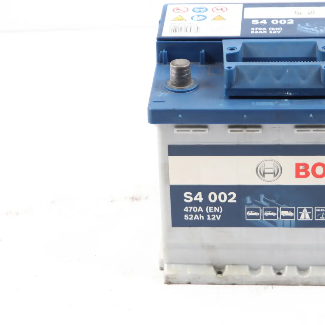  Bosch S4 002 Accumulator Battery 52Ah 470A 12V - SKU Bosch S4 002 52Ah Accumulator - Part number Bosch S4 002 52Ah Accumulator