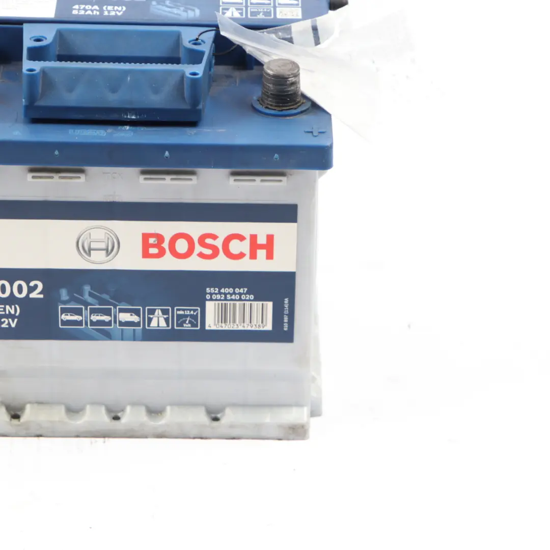  Bosch S4 002 Accumulator Battery 52Ah 470A 12V - SKU Bosch S4 002 52Ah Accumulator - Part number Bosch S4 002 52Ah Accumulator
