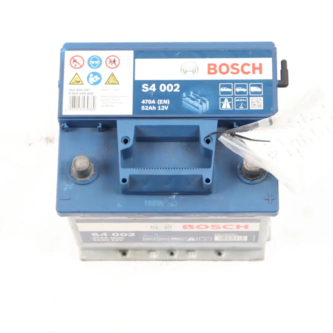  Bosch S4 002 Accumulator Battery 52Ah 470A 12V - SKU Bosch S4 002 52Ah Accumulator - Part number Bosch S4 002 52Ah Accumulator