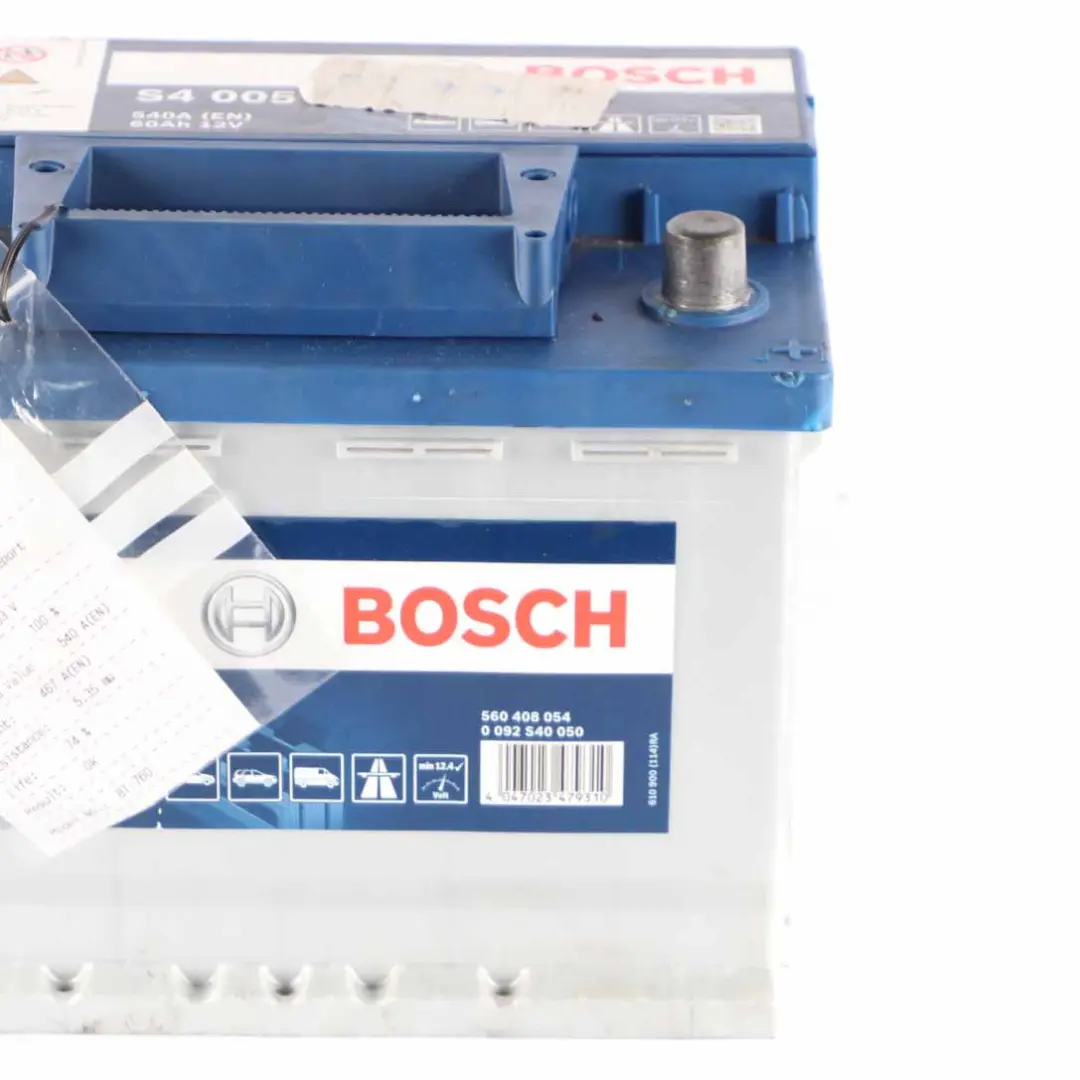  Bosch S4 005 Accumulator Battery 60Ah 540A 12V - SKU Bosch S4 005 60Ah Accumulator-1 - Part number Bosch S4 005 60Ah Accumulator
