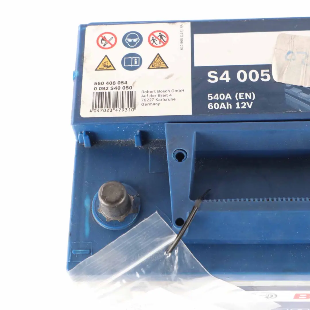  Bosch S4 005 Accumulator Battery 60Ah 540A 12V - SKU Bosch S4 005 60Ah Accumulator-1 - Part number Bosch S4 005 60Ah Accumulator