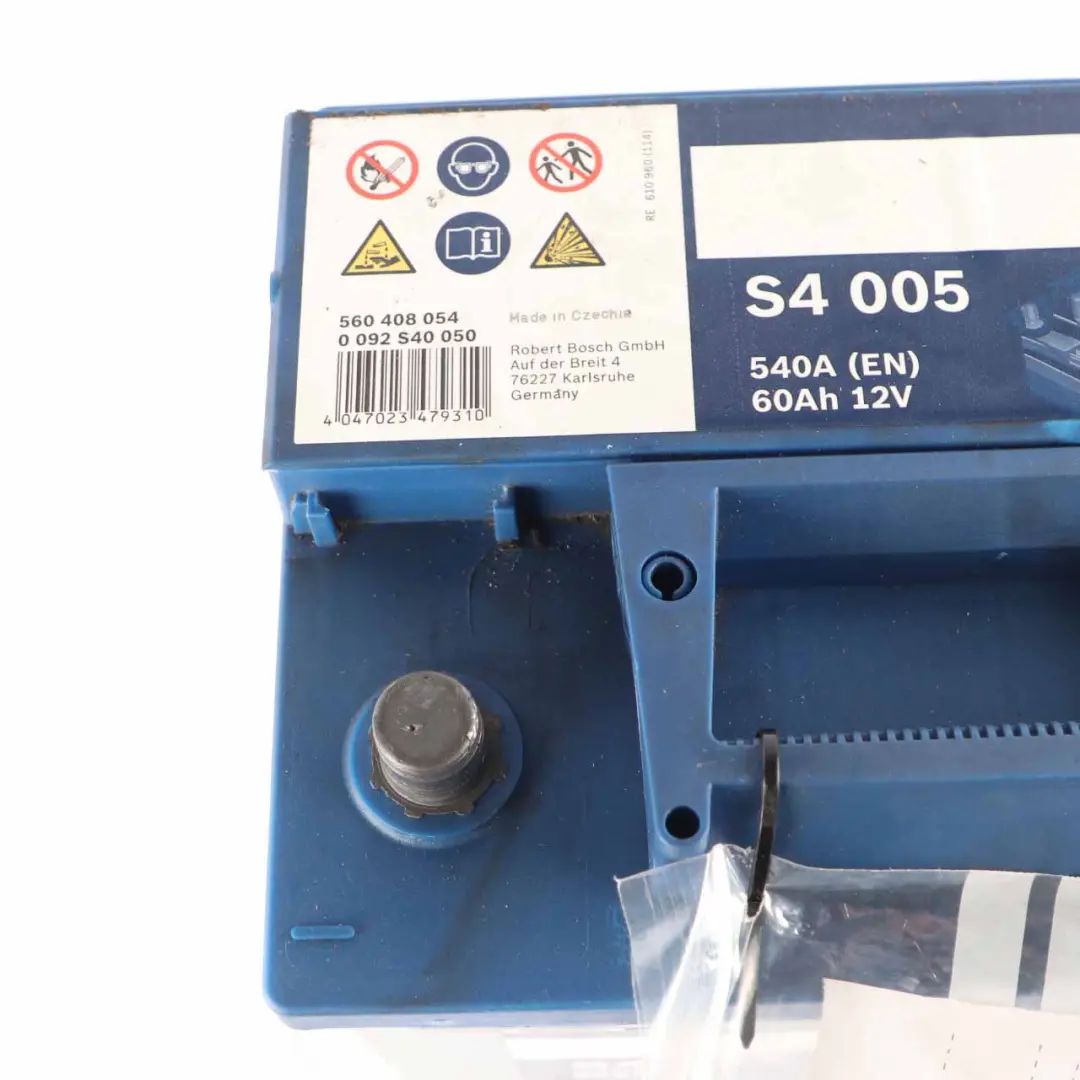 Bosch S4 005 Accumulator Battery 60Ah 540A 12V to with Part number Bosch S4 005 60Ah Accumulator Bosch S4 005 Accumulator Battery 60Ah 540A 12V - SKU Bosch S4 005 60Ah Accumulator - Part number Bosch S4 005 60Ah Accumulator