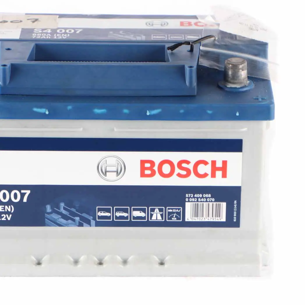 Bosch S4 007 Accumulator Battery 72Ah 680A 12V to with Part number Bosch S4 007 72Ah Accumulator Bosch S4 007 Accumulator Battery 72Ah 680A 12V - SKU Bosch S4 007 72Ah Accumulator-1 - Part number Bosch S4 007 72Ah Accumulator