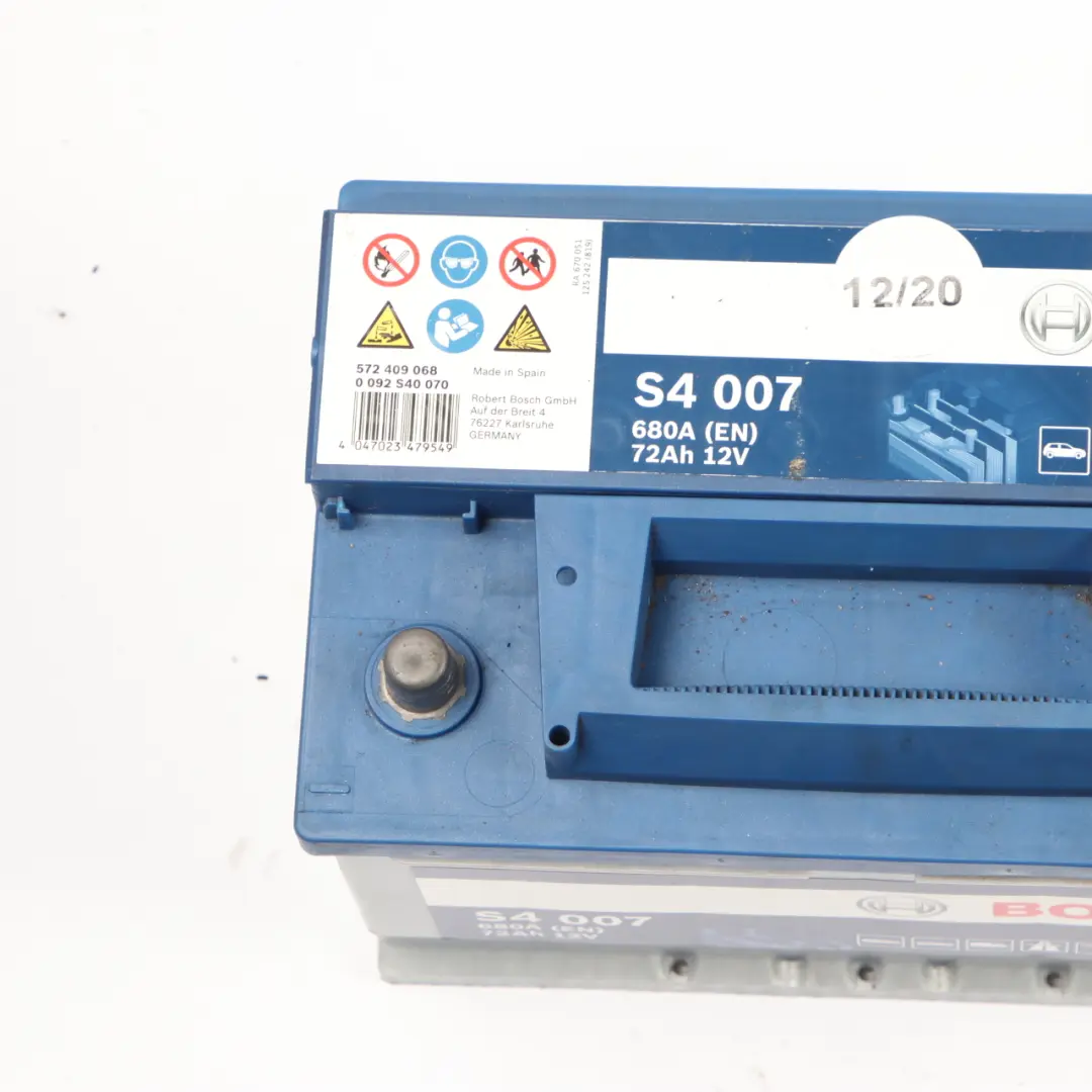  Bosch S4 007 Accumulator Battery 72Ah 680A 12V - SKU Bosch S4 007 72Ah Accumulator - Part number Bosch S4 007 72Ah Accumulator