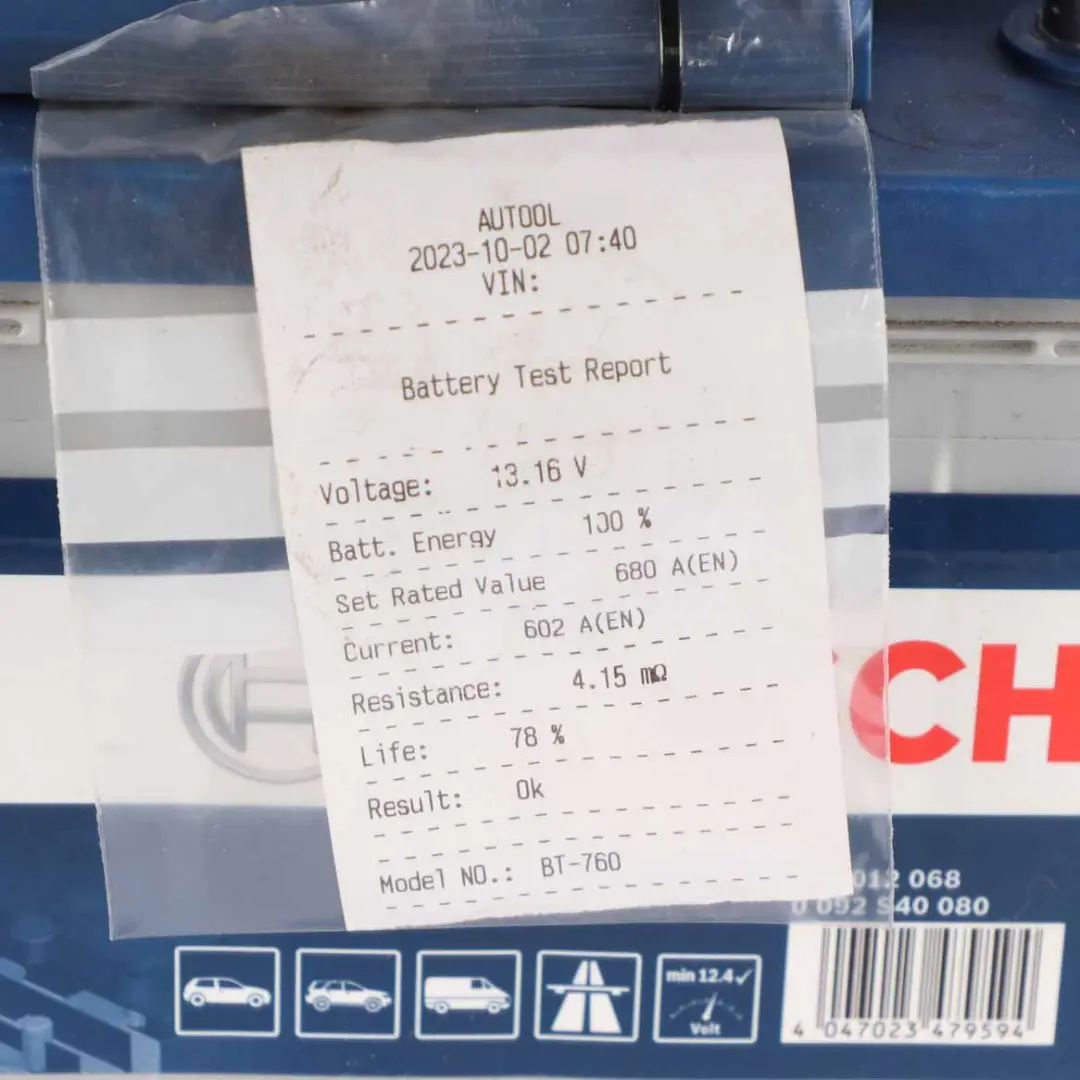  Bosch S4 008 Accumulator Battery 74Ah 680A 12V - SKU Bosch S4 008 74Ah Accumulator-2 - Part number Bosch S4 008 74Ah Accumulator