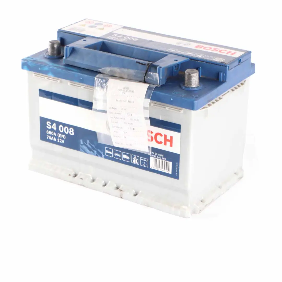  Bosch S4 008 Accumulator Battery 74Ah 680A 12V - SKU Bosch S4 008 74Ah Accumulator-2 - Part number Bosch S4 008 74Ah Accumulator