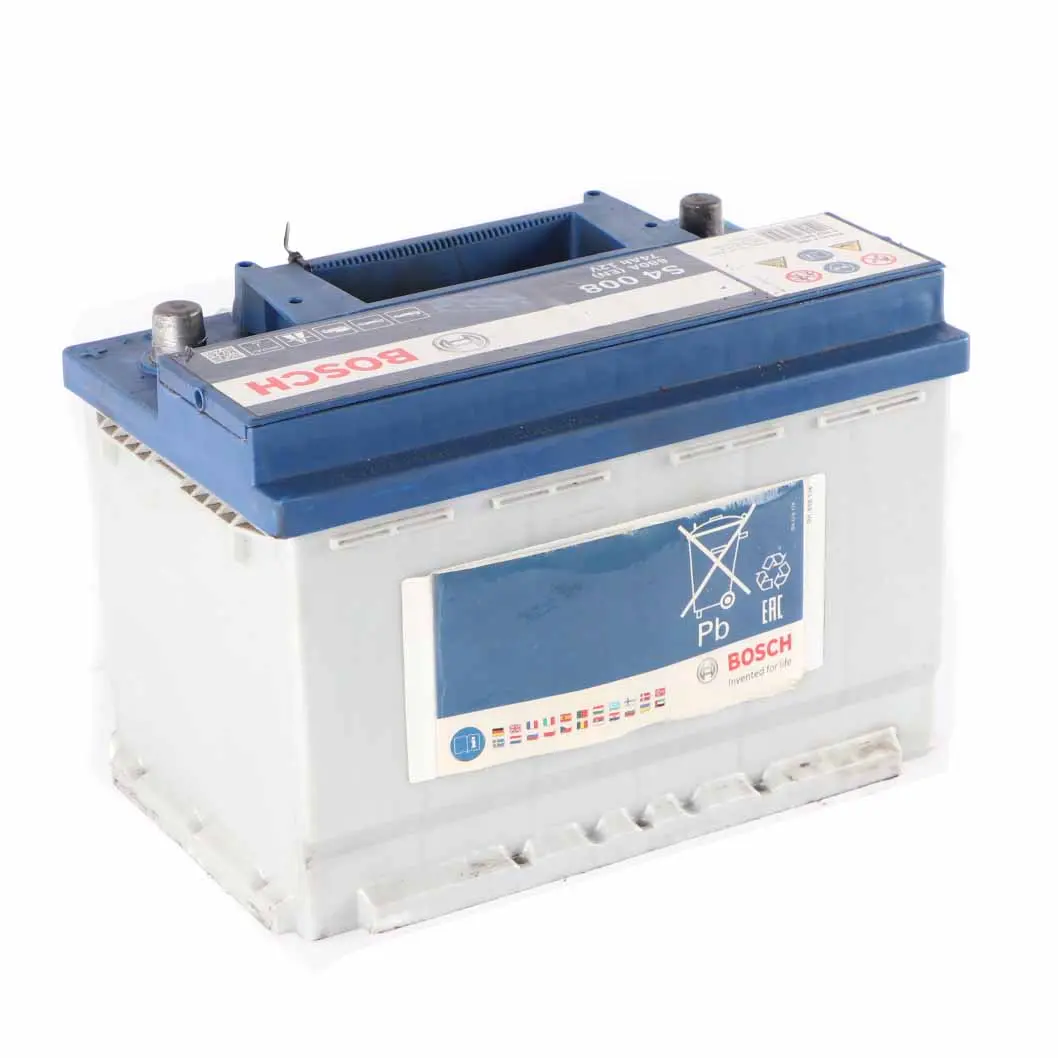  Bosch S4 008 Accumulator Battery 74Ah 680A 12V - SKU Bosch S4 008 74Ah Accumulator-2 - Part number Bosch S4 008 74Ah Accumulator