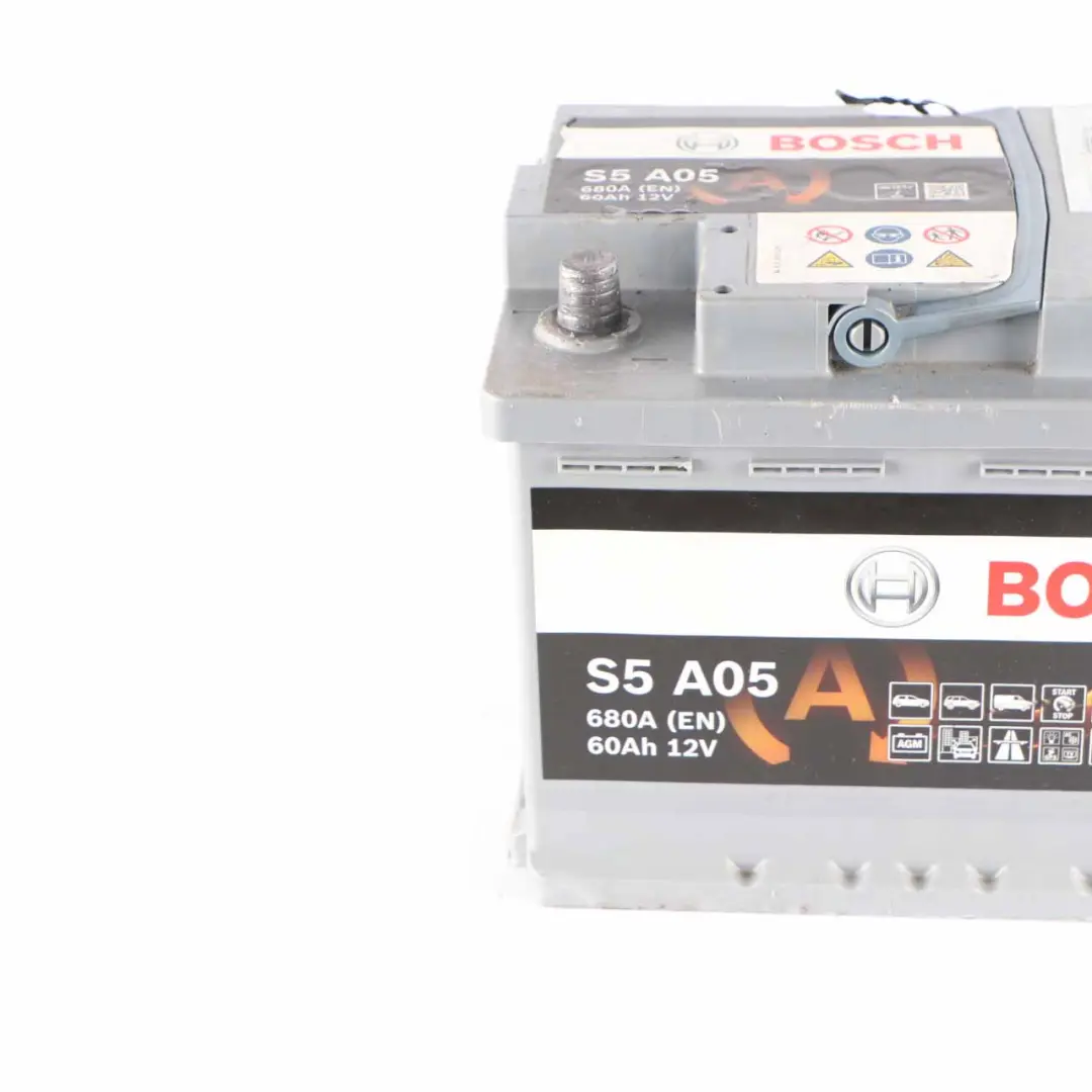  Bosch S4 A05 AGM Accumulator Battery 60Ah 680A 12V - SKU Bosch S4 A05 60Ah AGM Accumulator - Part number Bosch S4 A05 60Ah AGM Accumulator