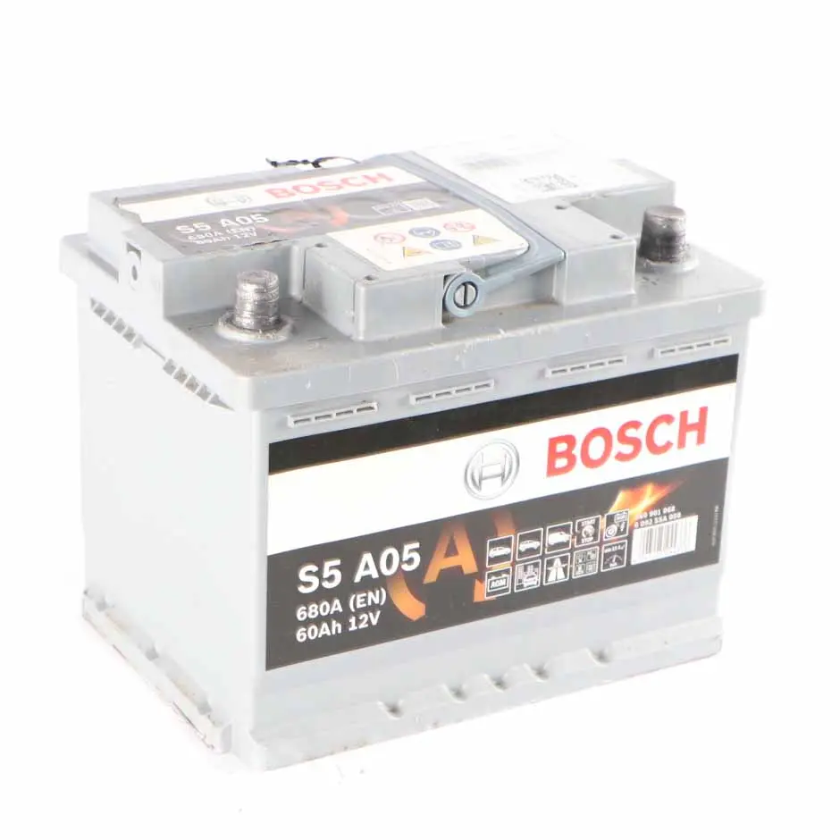 Bosch S4 A05 AGM Accumulator Battery 60Ah 680A 12V to with Part number Bosch S4 A05 60Ah AGM Accumulator Bosch S4 A05 AGM Accumulator Battery 60Ah 680A 12V - SKU Bosch S4 A05 60Ah AGM Accumulator - Part number Bosch S4 A05 60Ah AGM Accumulator