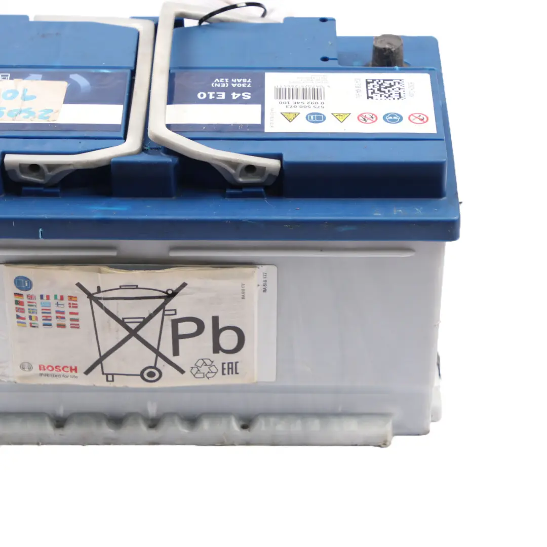 Bosch S4 E10 EFB Start Stop Accumulator Battery 75Ah 730A 12V to with Part number Bosch S4 E10 75Ah Accumulator Bosch S4 E10 EFB Start Stop Accumulator Battery 75Ah 730A 12V - SKU Bosch S4 E10 75Ah Accumulator - Part number Bosch S4 E10 75Ah Accumulator